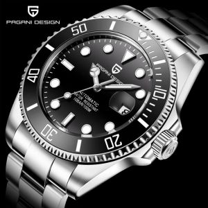 Buybuy תכשיטים ושעוני יוקרה  2020 PAGANI DESIGN Brand Automatic Mechanical Men Watch 100M Waterproof Male Sapphire Glass Sports Wrist Watch Relogio Masculino