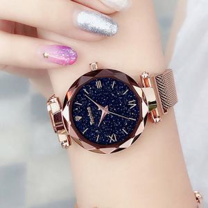 Buybuy תכשיטים ושעוני יוקרה  Luxury Women Watches Magnetic Starry Sky Female Clock Quartz Wristwatch Fashion Ladies Wrist Watch reloj mujer relogio feminino