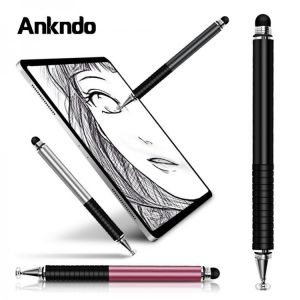 Buybuy אלקטרוניקה Universal 2 in 1 Stylus Drawing Tablet Pens Capacitive Screen Caneta Touch Pen for Mobile Android Phone Smart Pencil Accessories