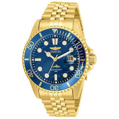 Buybuy Invicta Men's Watch Pro Diver Quartz Blue Dial Yellow Gold Bracelet 30612